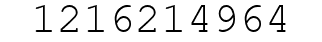 Number 1216214964.