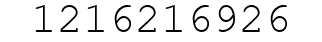 Number 1216216926.