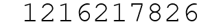 Number 1216217826.