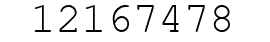 Number 12167478.