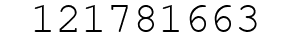 Number 121781663.