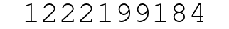 Number 1222199184.