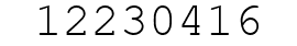 Number 12230416.