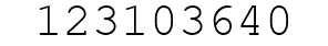 Number 123103640.