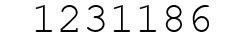 Number 1231186.