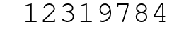 Number 12319784.