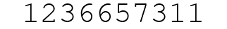 Number 1236657311.