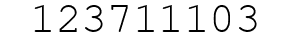 Number 123711103.