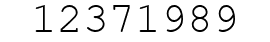 Number 12371989.