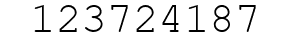 Number 123724187.
