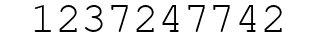 Number 1237247742.