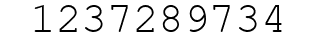 Number 1237289734.