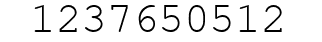 Number 1237650512.