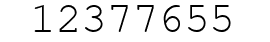 Number 12377655.