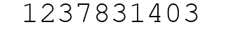 Number 1237831403.