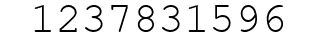 Number 1237831596.
