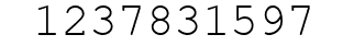 Number 1237831597.
