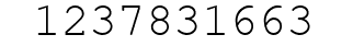 Number 1237831663.
