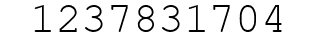 Number 1237831704.