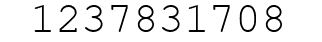Number 1237831708.