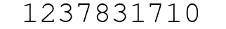 Number 1237831710.