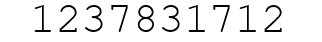 Number 1237831712.