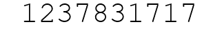 Number 1237831717.