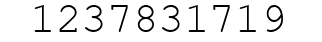 Number 1237831719.
