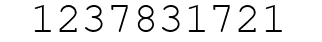 Number 1237831721.