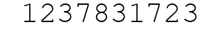 Number 1237831723.