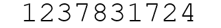 Number 1237831724.
