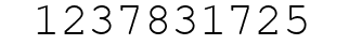 Number 1237831725.