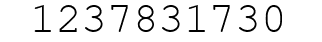 Number 1237831730.