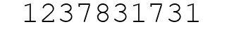 Number 1237831731.