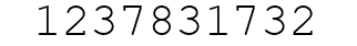 Number 1237831732.