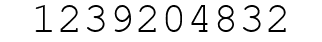 Number 1239204832.