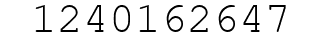 Number 1240162647.