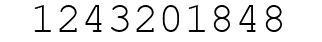 Number 1243201848.