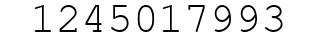 Number 1245017993.