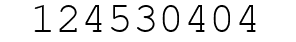 Number 124530404.
