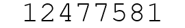 Number 12477581.