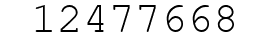 Number 12477668.