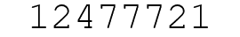 Number 12477721.