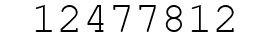 Number 12477812.