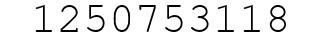 Number 1250753118.