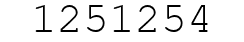 Number 1251254.