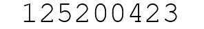Number 125200423.