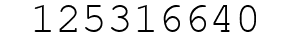 Number 125316640.