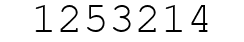 Number 1253214.