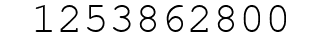 Number 1253862800.